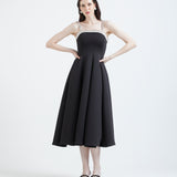 Detachable Rhinestones Neckline