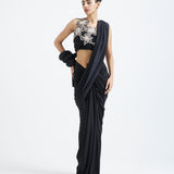 Mansi+ Zardozi overlay + Detachable pallu