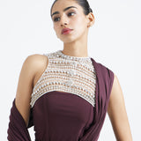 Shanaya base + Detachable pallu & overlay